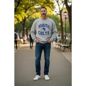 Indianapolis Colts Crewneck Sweatshirt, Grey, Large, NWT